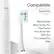 Compatible with the following AquaSonic toothbrushes
- Black Series
- Black Series Pro
- Vibe Series
- Vibe Series Pro
- HDC Pro
- Duo Series Pro
- Elite