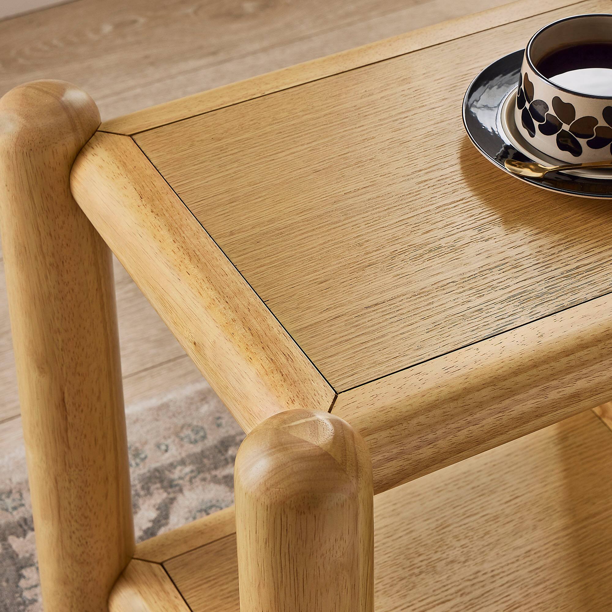 Alt View 1. Modway - Arcus Rectangular 2-Tier Side Table by Modway - Oak.