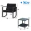 The text on the image reads "25.5" Size 28" 17.5" 25" 27" 19.5" 18" 18"". This text is describing the dimensions of a chair and a table. The chair is 25.5 inches in size, and the table is 28 inches in size. The table also has a 17.5-inch diameter, while the chair has a 25-inch diameter. The table is also 27 inches tall, and the chair is 19.5 inches tall. Additionally, the table has an 18-inch diameter, and the chair has an 18-inch diameter.