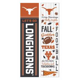 Evergreen Enterprises - Texas Longhorns 47" Double Sided Fall Leaner Fan Sign - Multicolor