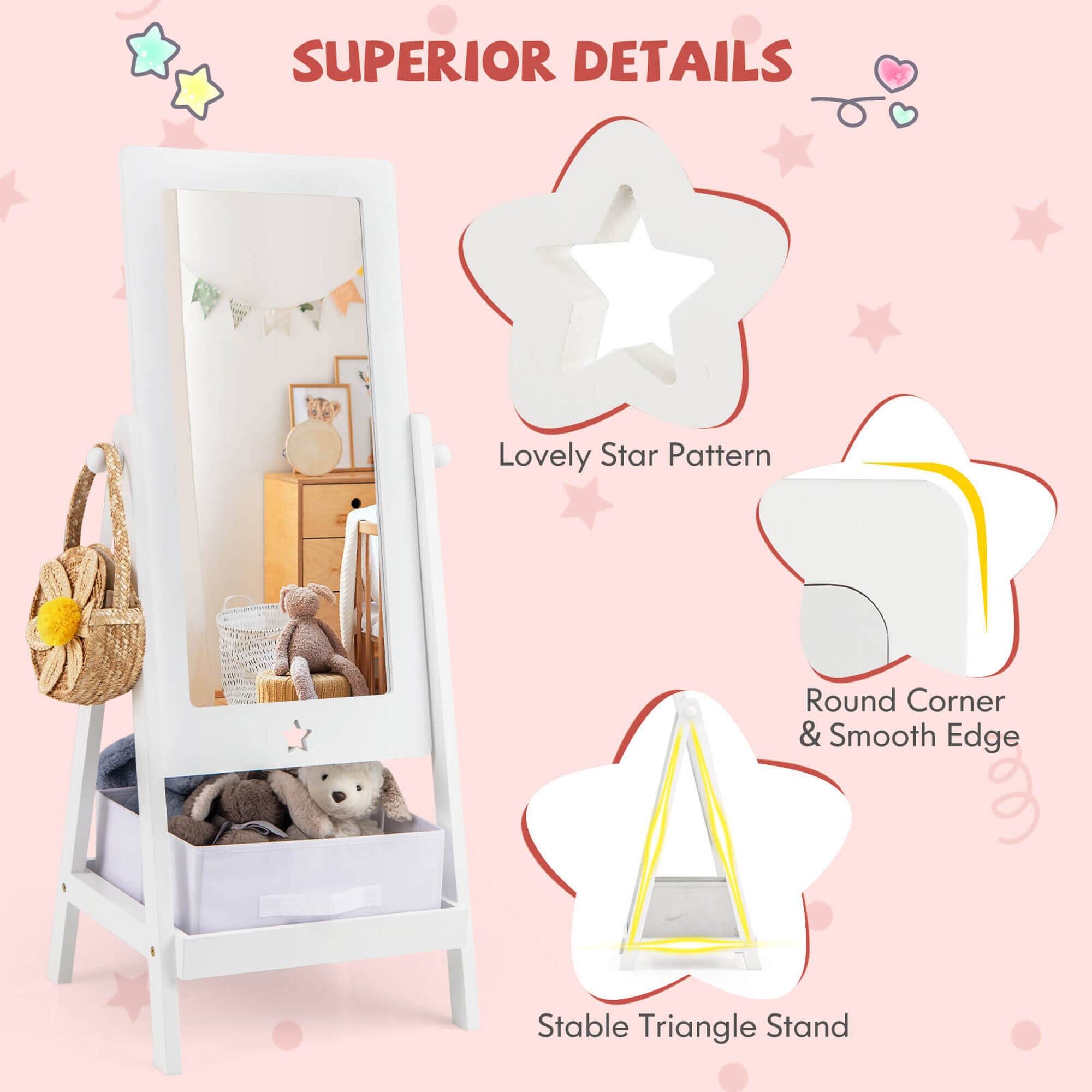 SUPERIOR DETAILS

- Lovely Star Pattern
- Round Corner & Smooth Edge
- Stable Triangle Stand