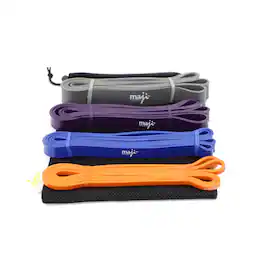 JupiterGear - Pack Of Four Full Body Workout Super Bands - Multicolor