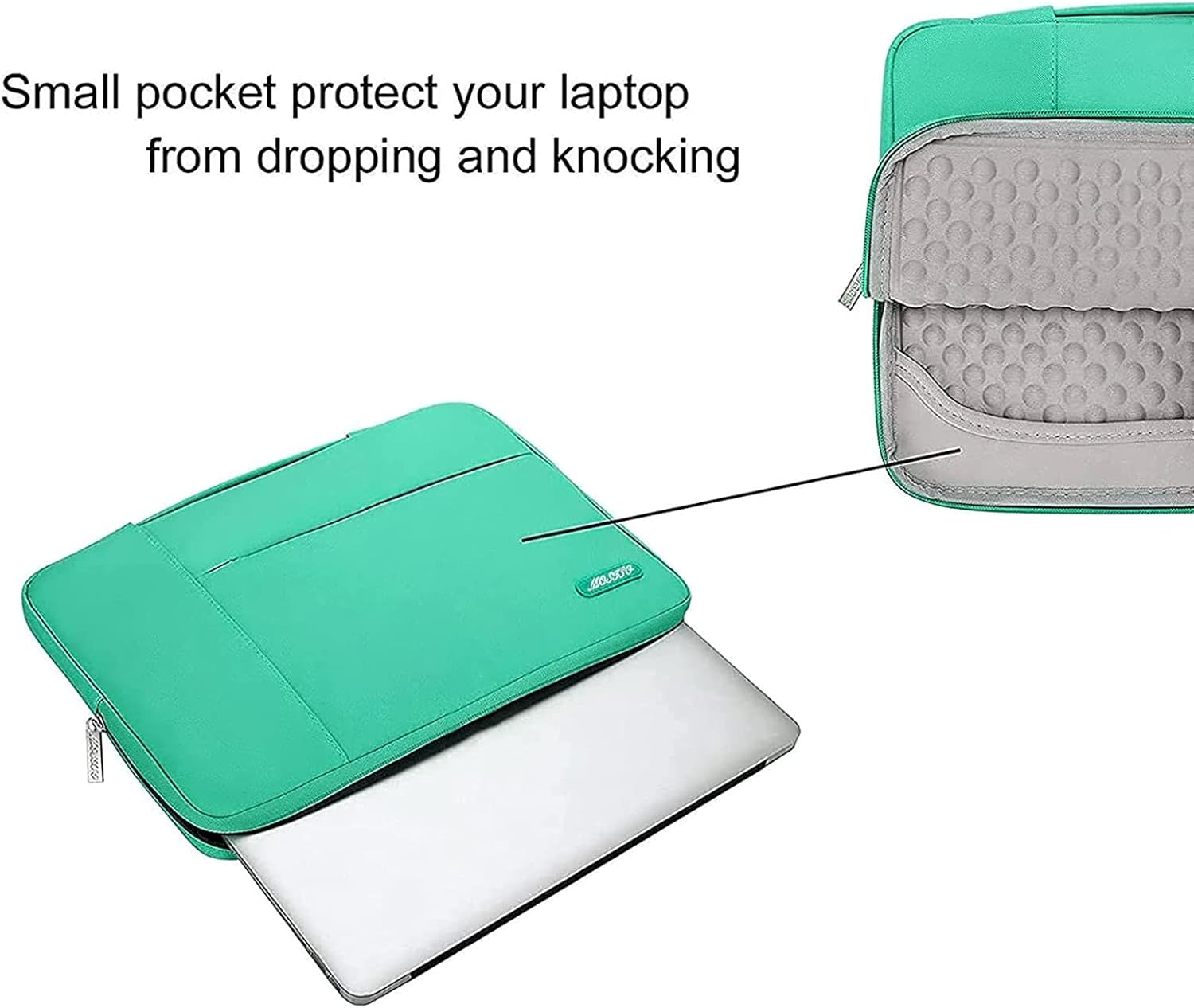 Small pocket protect your laptop from dropping and knocking.