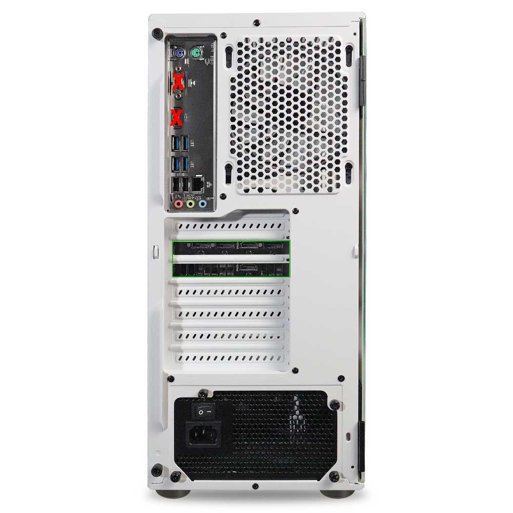 Back. ViprTech - ViprTech Rebel 4.0 Gaming PC - AMD Ryzen 7 (4.1Ghz Turbo), RTX 4060 8GB, 16GB DDR4, 1TB NVMe SSD, Computer, White - White.