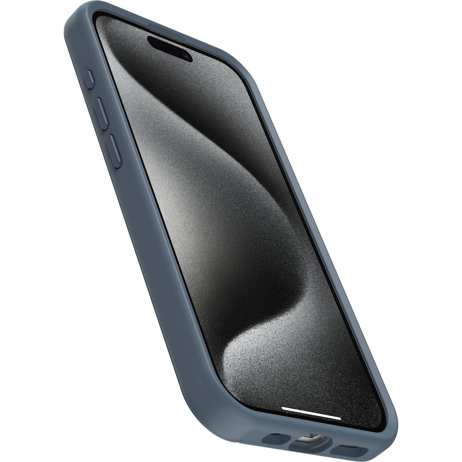 Angle. OtterBox - Symmetry Series Hard Shell for MagSafe for Apple iPhone 15 Pro - Bluetiful.