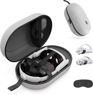 Meta Quest 2 Carrying Case Gray 301-00369-01 - Best Buy Meta Quest 2 Carrying Case Gray 301-00369-01 - Best Buy