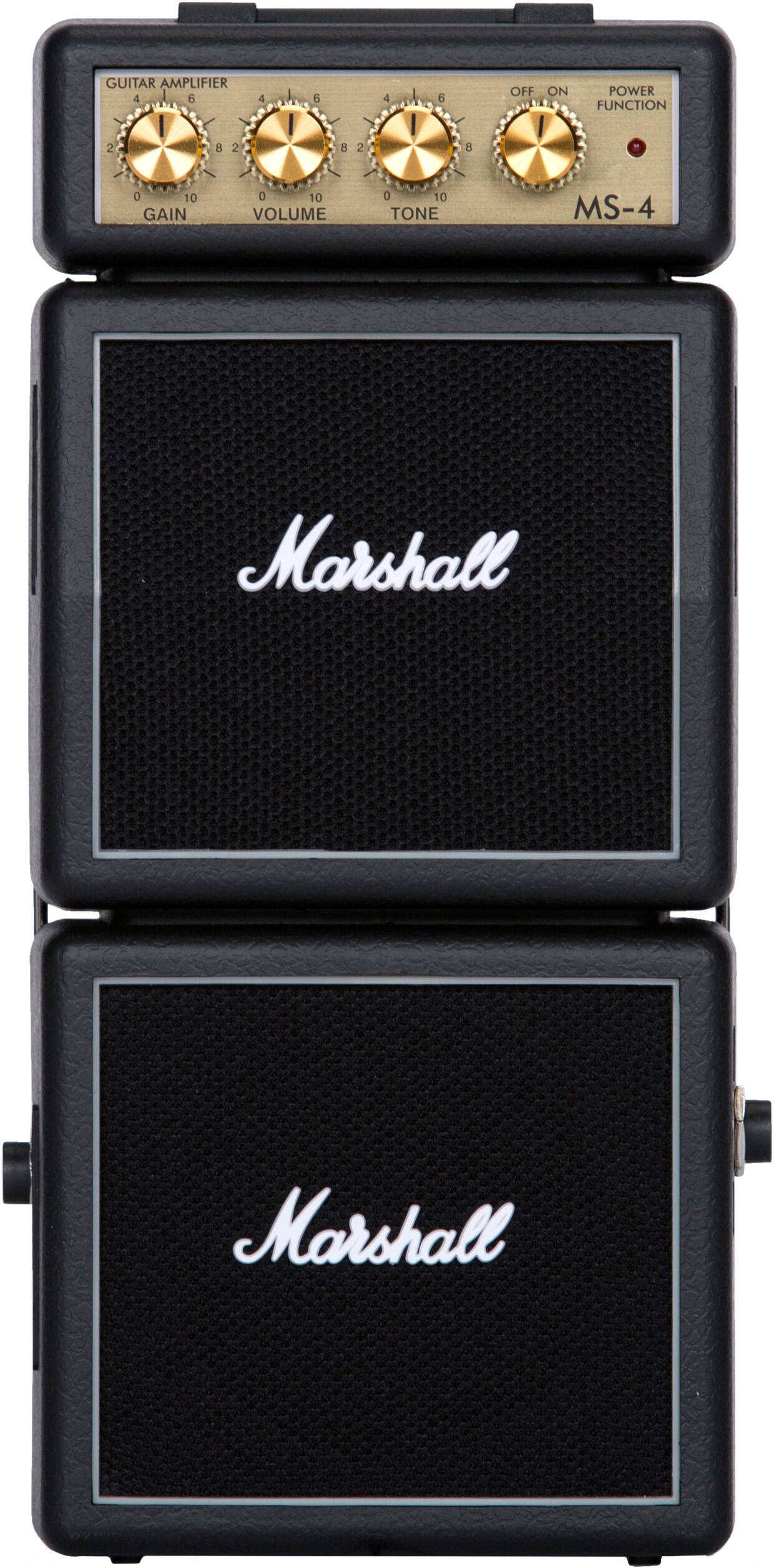 GUITAR AMPLIFIER
MS-4
GAIN 0 10
VOLUME 0 10
TONE 0 10
OFF ON
POWER FUNCTION
Marshall
Marshall