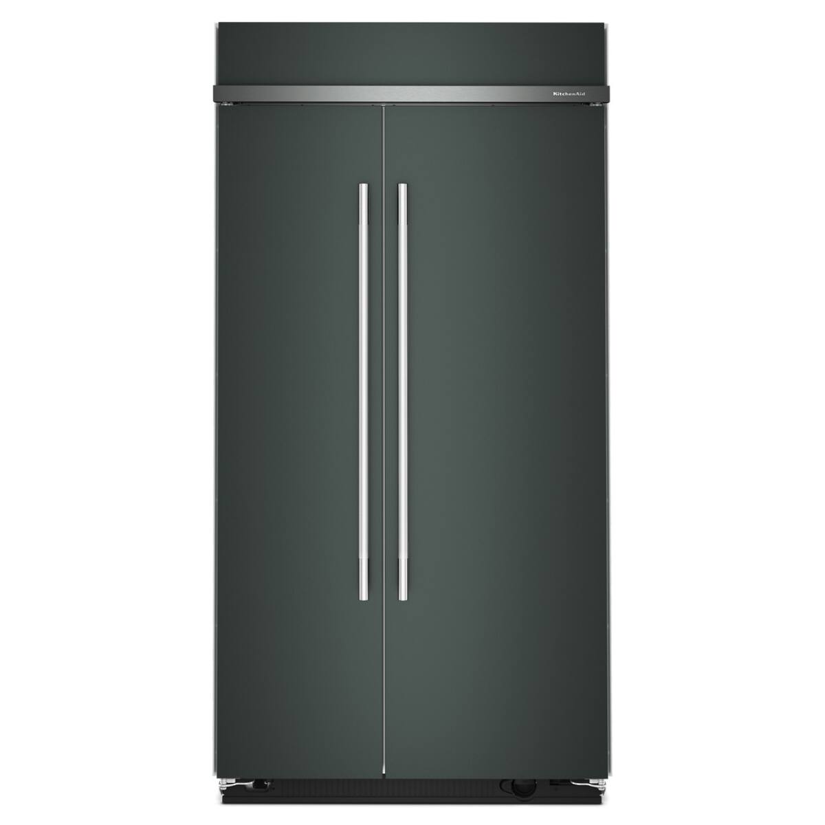 Alt View 3. KitchenAid - 25.5 Cu. Ft. Built-In Side-by-Side Refrigerator with Platinum Interior - Juniper.