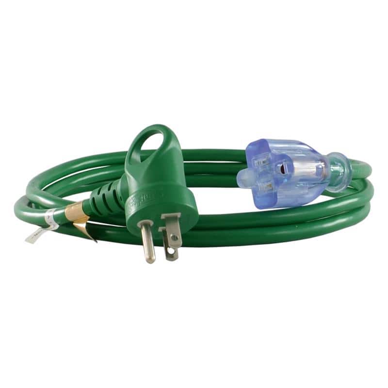 Conntek - Indoor 6 ft. L Extension Cord 16/3 SJTW - Green