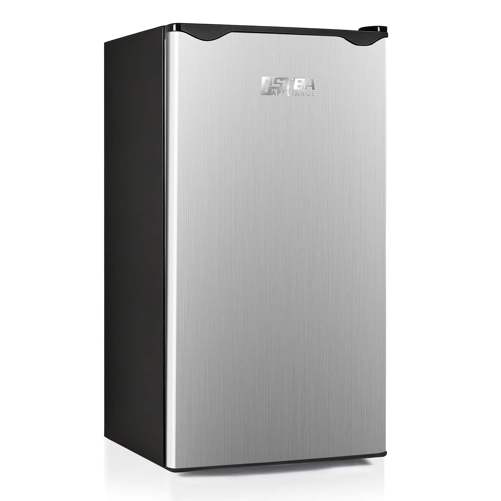 OSTBA - Mini Fridge Freezer 3.2Cu.Ft with Adjustable Thermostat - Silver
