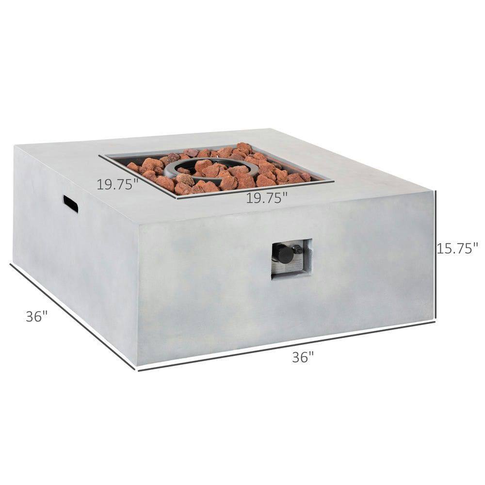 19.75" x 19.75" x 36" x 15.75"