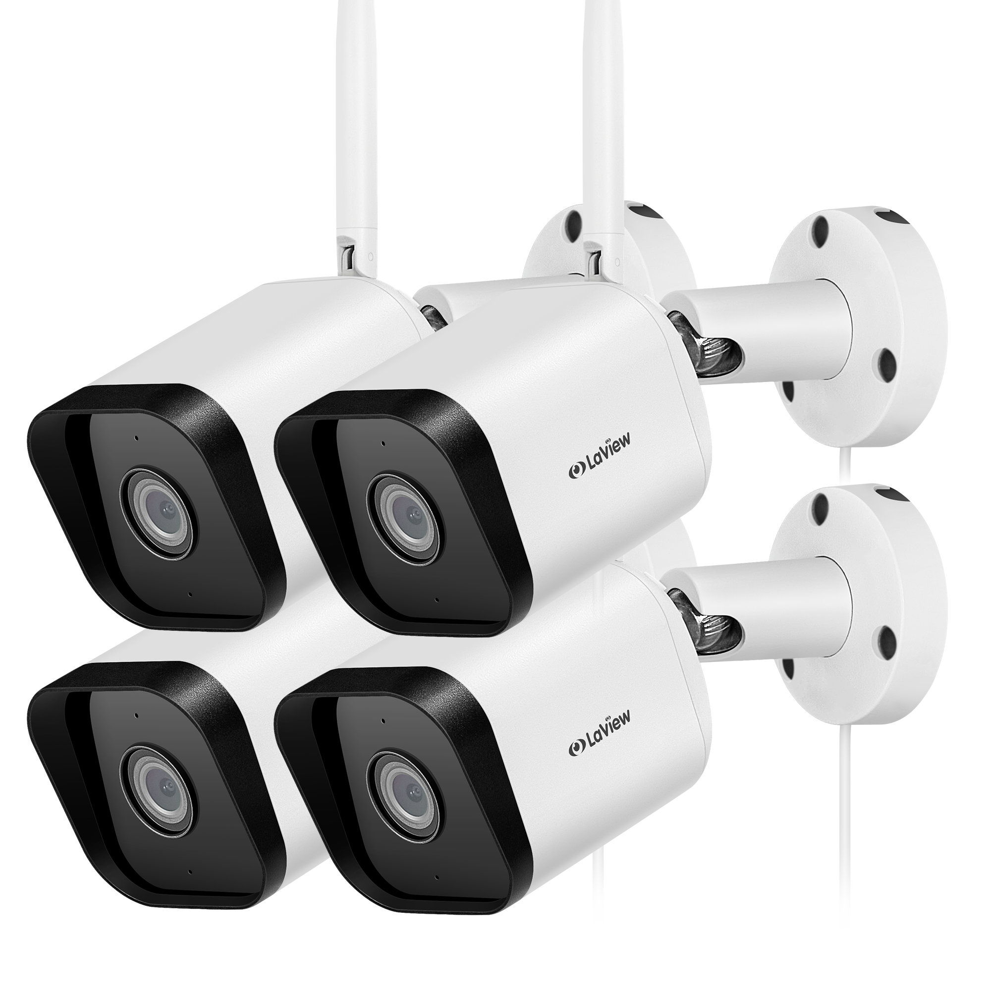 LaView - Outdoor Security Cameras 3K 5MP HD(4pcs)