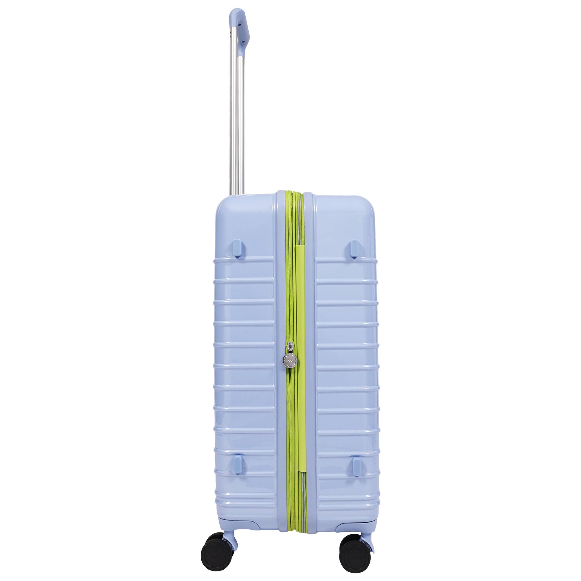 Left. Ful - 26.5" Expandable Hardside Spinner Luggage - LIGHT BLUE.