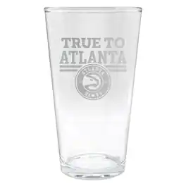 Great American Products - Atlanta Hawks Etched 16oz. Rally Cry Pint Glass - Multicolor