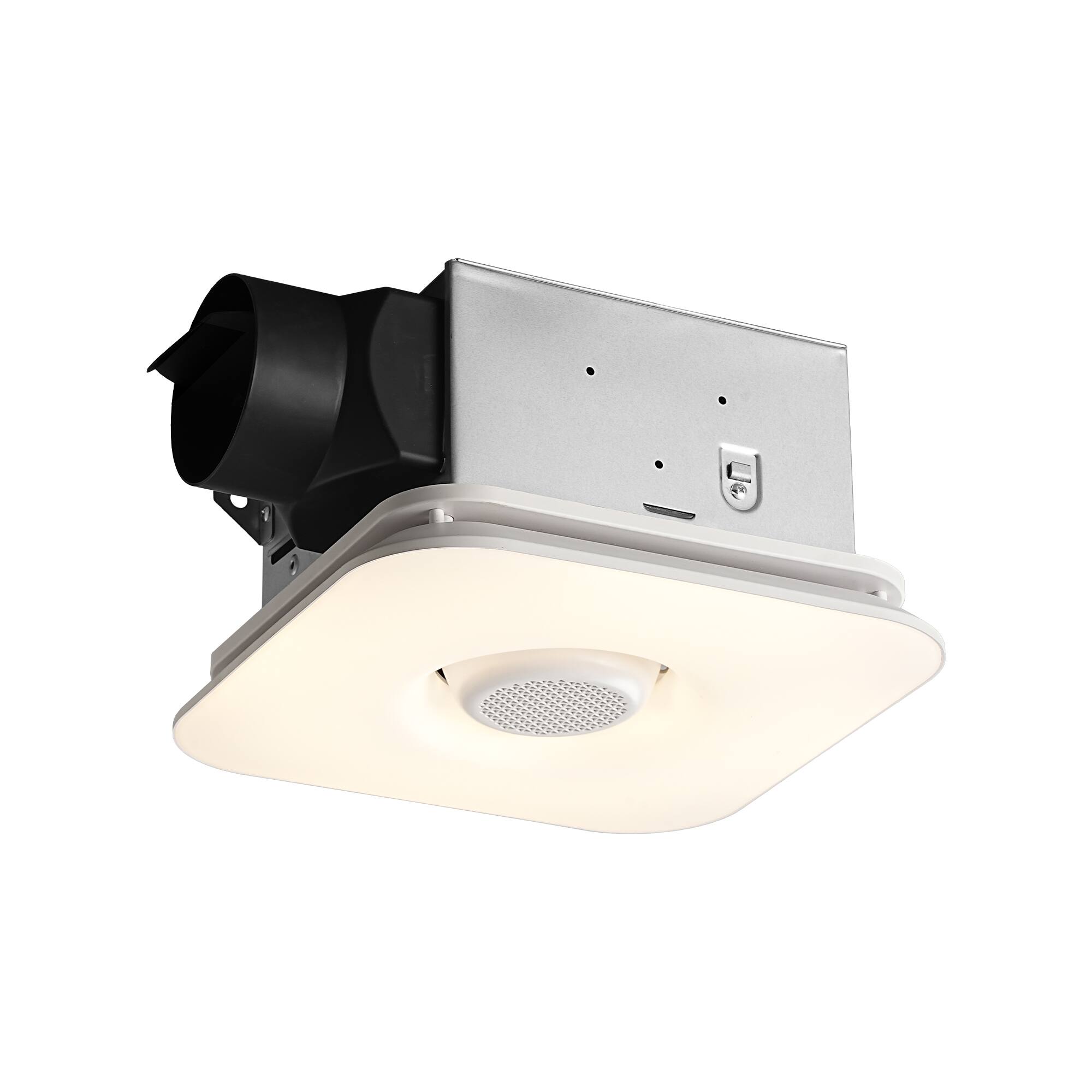 Alt View 7. Vaczon - Smart 12 in Bathroom Exhaust Fan with 112 CFM Dimmable 3CCT RGB LED and Bluetooth Speaker with Remote and App Control - White.