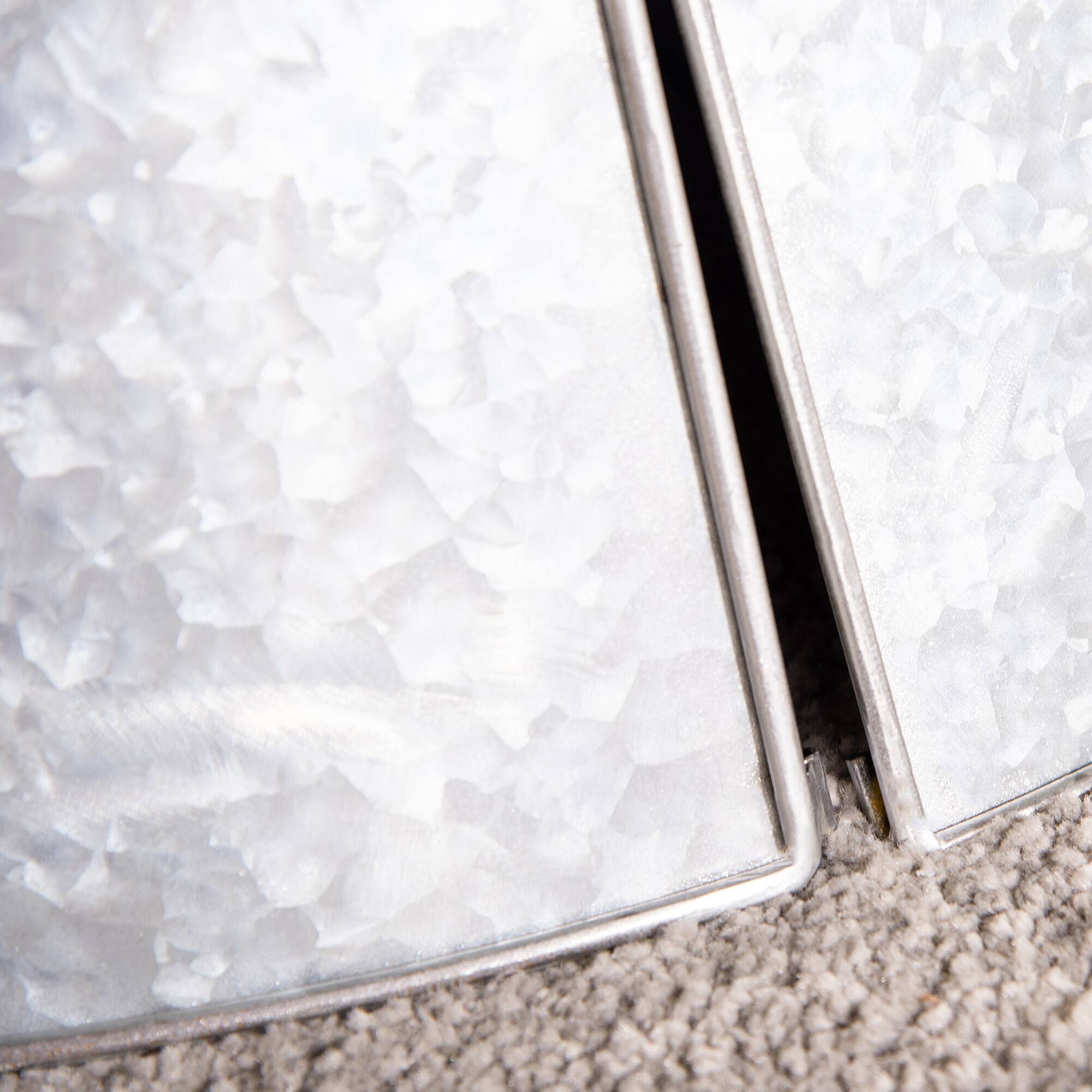 Alt View 8. Homcom - Christmas Tree Collar, Steel Tree Ring Skirt, Home Xmas Decor for Christmas Tree, 26x26x9, Silver - Silver.