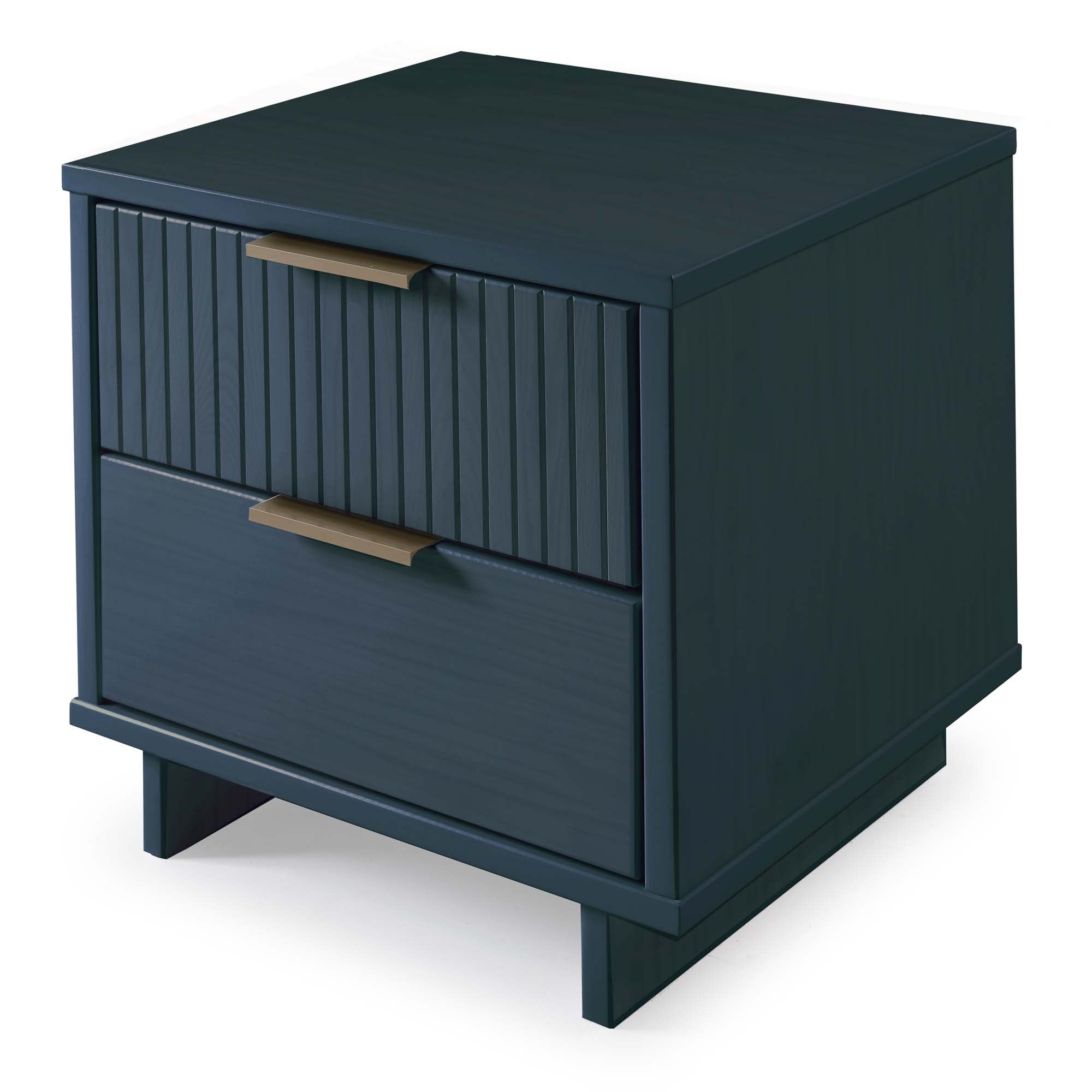 Alt View 3. Manhattan Comfort - Granville Modern 18" Nightstand - Midnight Blue.