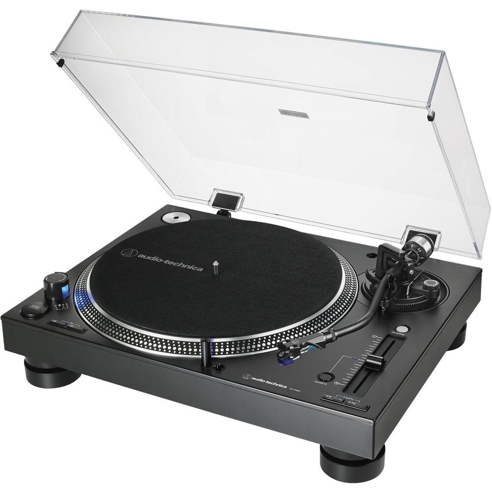 Alt View 11. Audio-Technica - Audio Technica AT-LP140XP-BK Turntable - Black.
