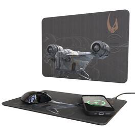 Keyscaper - Star Wars: A New Hope FactionTech 15-Watt Wireless Charger and Mouse Pad - Razor Crest