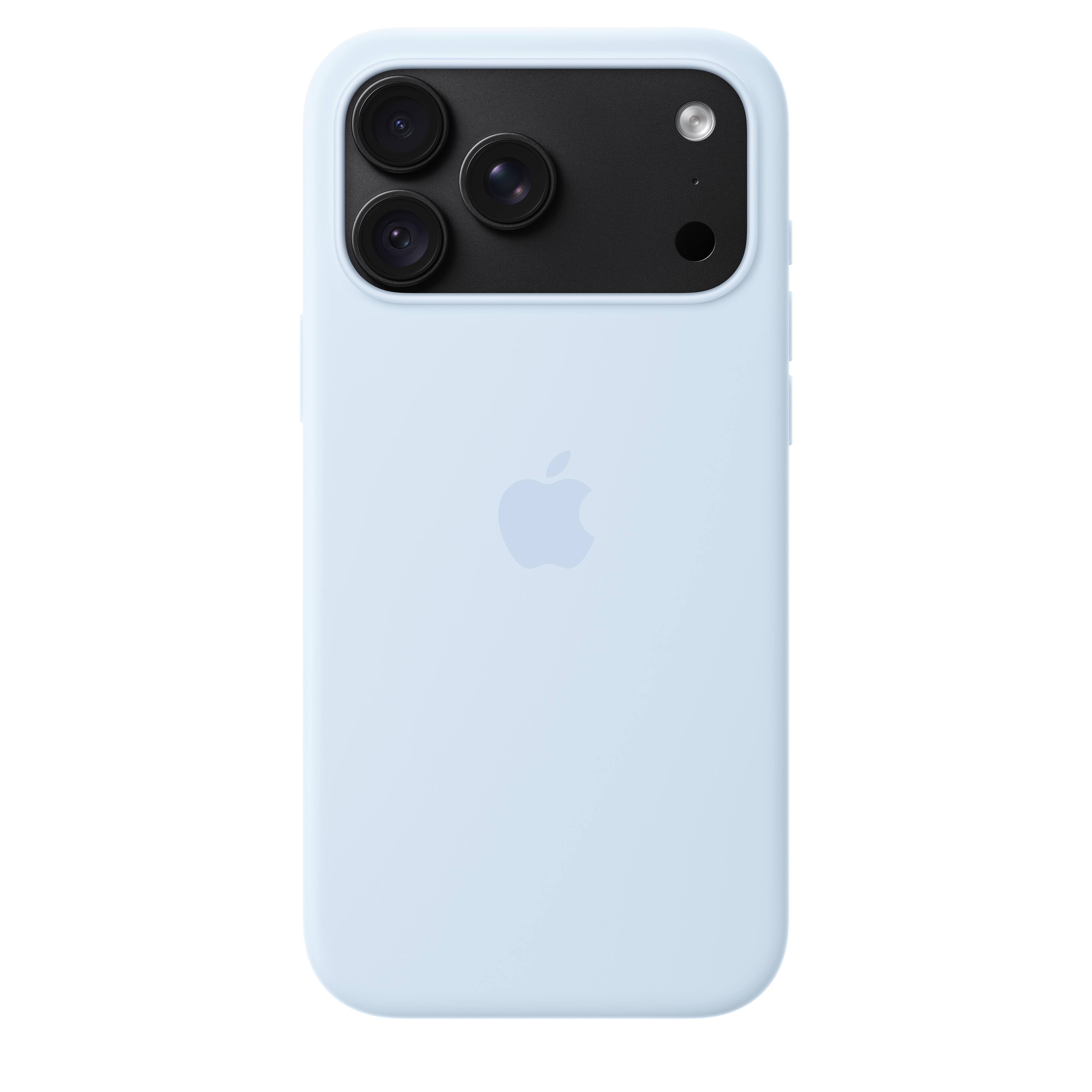 Alt View 3. Apple - iPhone 18 Pro Max Silicone Case with MagSafe - Crisp Blue.