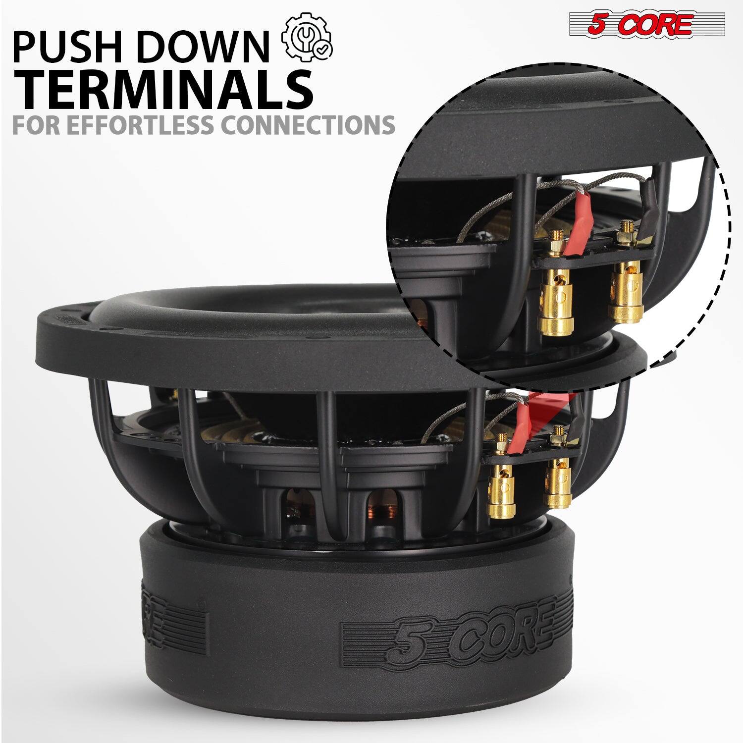 PUSH DOWN TERMINALS FOR EFFORTLESS CONNECTIONS 5 CORE