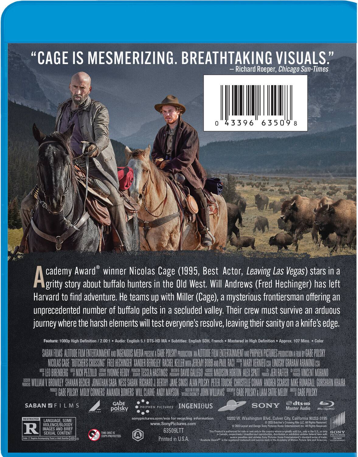 Alt View 1. Butcher's Crossing   - BLU-RAY.