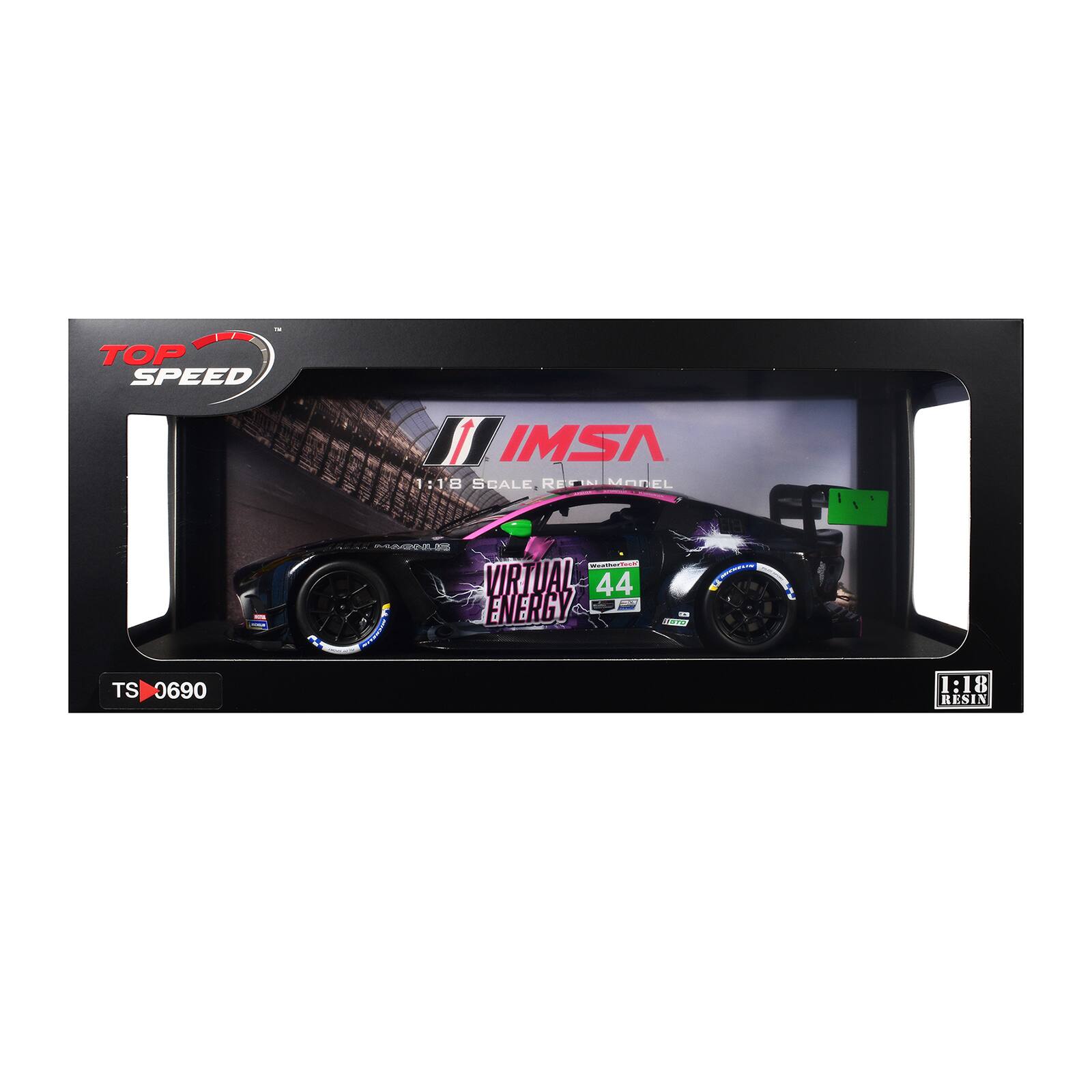 TOP SPEED  
IMSA 1:18 SCALE RESIN MODEL  
WeatherBook VIRTUAL 44 ENERGY  
ECCARENEUR TOTO  
TS 0690  
1:18 RESIN