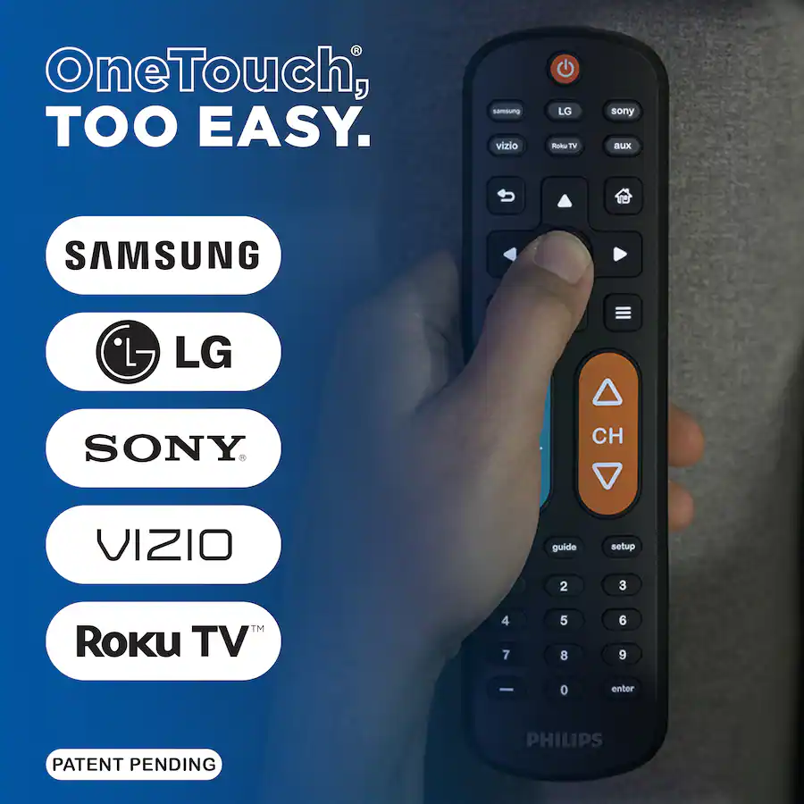 One Remote Philips OneTouch Big Button MotionGlow Universal Remote for Samsung ...