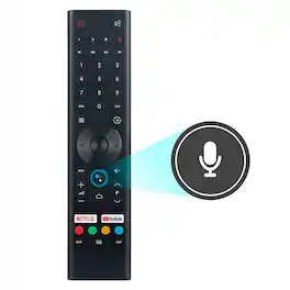 ALLIMITY - Voice Replacement Remote, Fit for Changhong/Caixun/ChiQ 4K Smart TV GCBLTVC0GBBT GCBLTVC0GBBT-C3 GCBLTVC0GBBT-C4 - Black