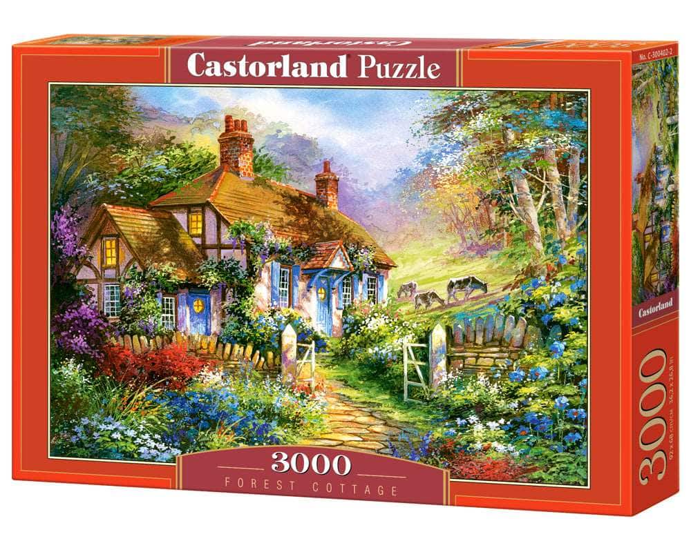 Castorland - 3000 Piece Jigsaw Puzzles, Forest Cottage, Charming Nook, Pond, Countryside, Adult Puzzles, C-300402-2 - Red price history on PriceWatchPro