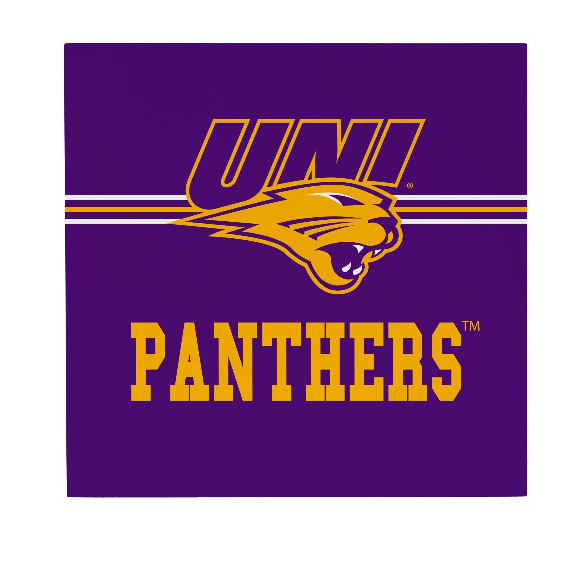 Northern Iowa Panthers 12" x 12" Wood Wall Sign