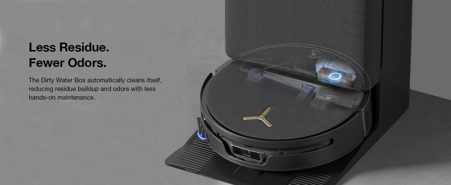 Less Residue. Fewer Odors.

The Dirty Water Box automatically cleans itself, reducing residue buildup and odors with less hands-on maintenance.