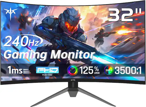 32" 240Hz Gaming Monitor 1ms FHD 125% sRGB 3500:1 1920x1080 KTC
