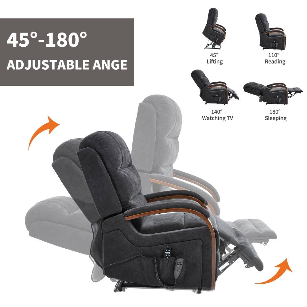 45°-180° ADJUSTABLE ANGLE

45° Lifting
110° Reading
140° Watching TV
180° Sleeping