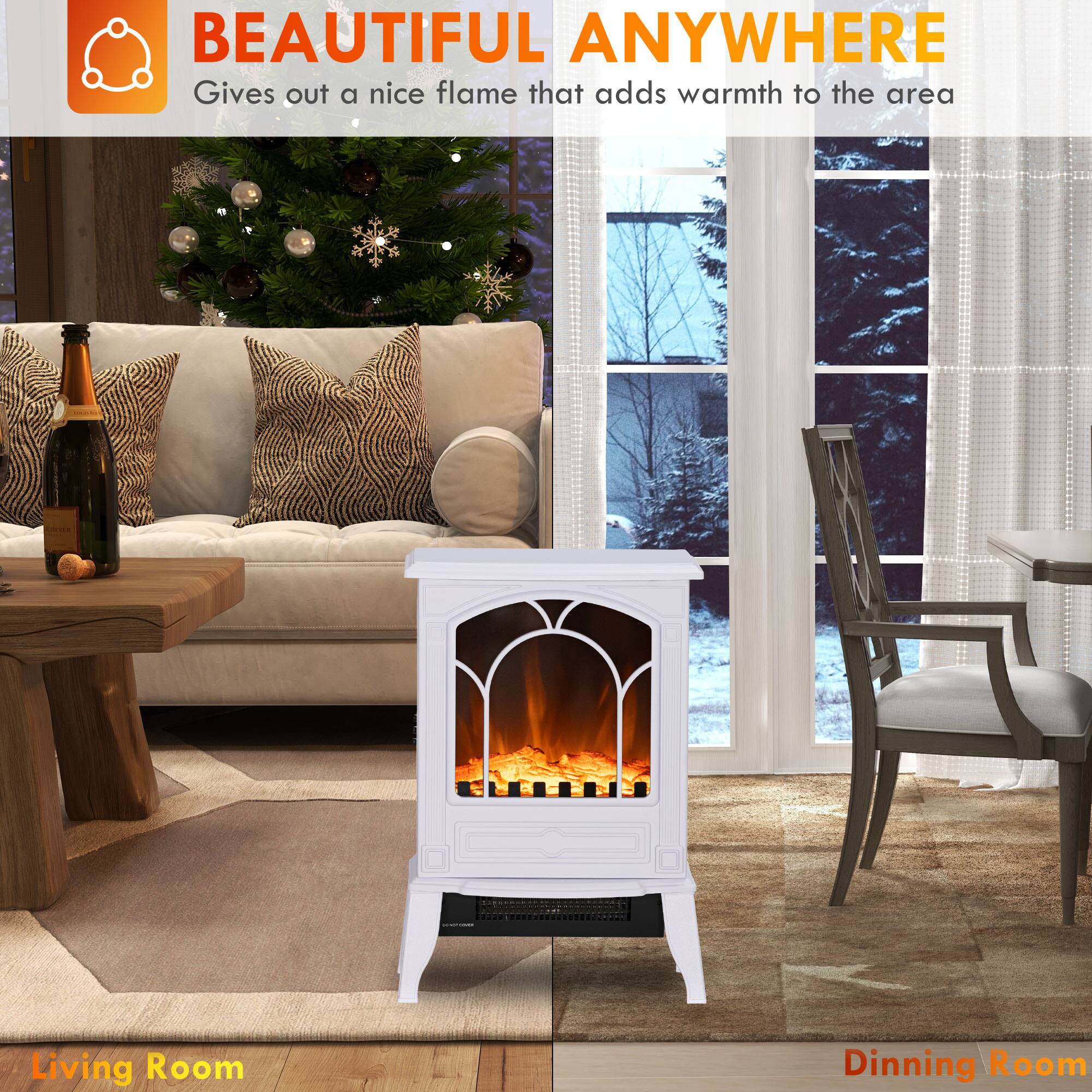 BEAUTIFUL ANYWHERE  
Gives out a nice flame that adds warmth to the area

Living Room  
Dining Room