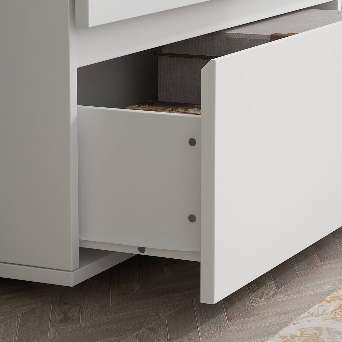 Alt View 2. FUFU & GAGA - FUFU&GAGA 3 - Drawer Drawers Compact Storage Unit – White, Perfect as Bedside or Living Space Organizer - White.