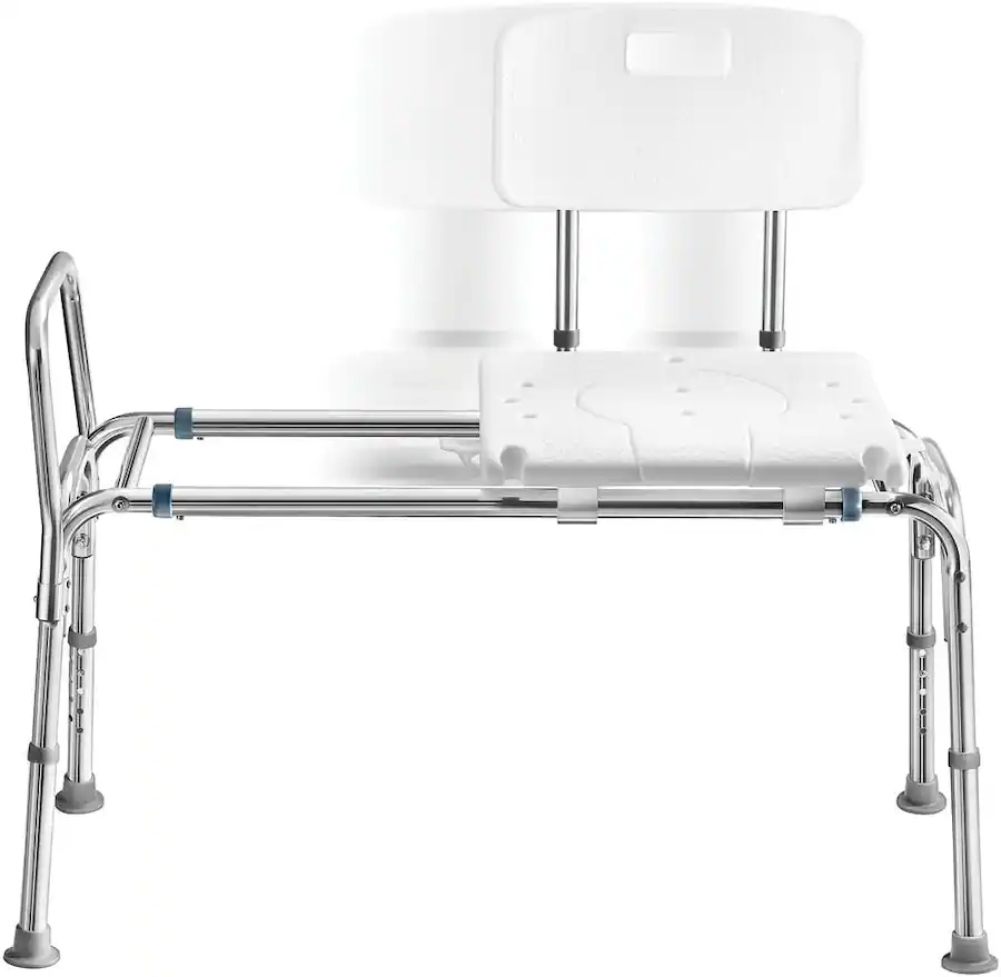 Medical King Sliding Shower Transfer Bench for Bathtub, Adjustable