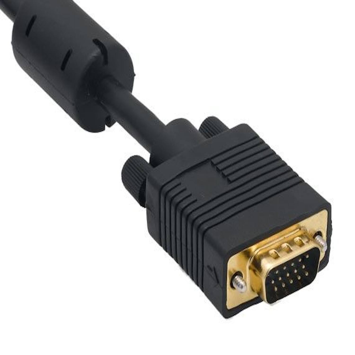 Left. Sanoxy - 2m DVI-A Male to VGA HD15 Male Analog Video Cable, Gold Plated - Black.