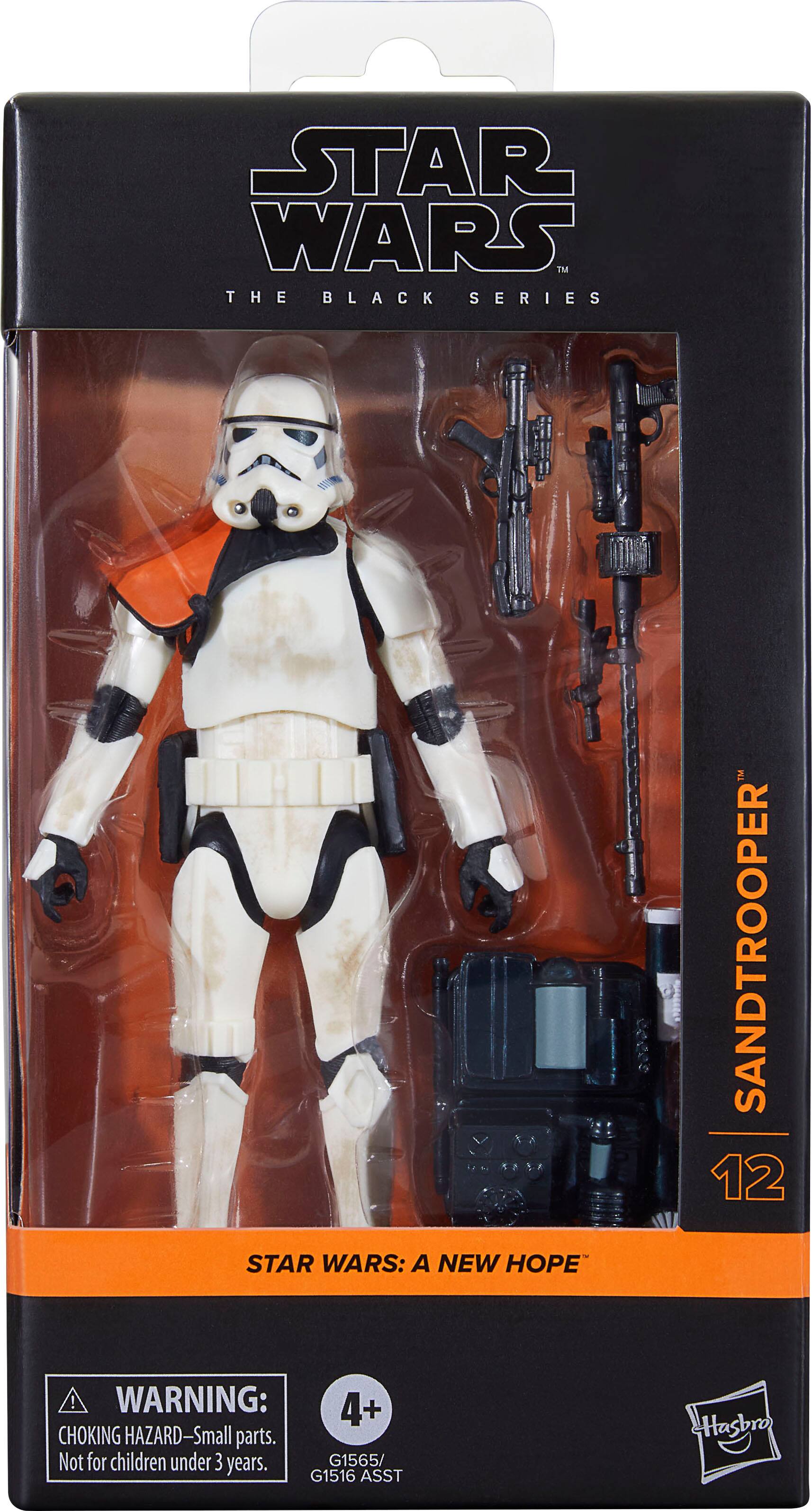STAR WARS TM THE BLACK SERIES STAR WARS: A NEW HOPE SANDTROOPER 12 ! WARNING: 4+ CHOKING HAZARD-Small parts. Not for children under 3 years. G1565/ G1516 ASST HHasbro