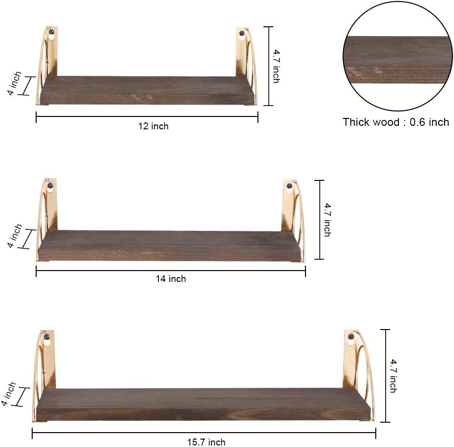 - 4 inch
- 4.7 inch
- 12 inch
- Thick wood: 0.6 inch
- 4 inch
- 4.7 inch
- 14 inch
- 4 inch
- 4.7 inch
- 15.7 inch
