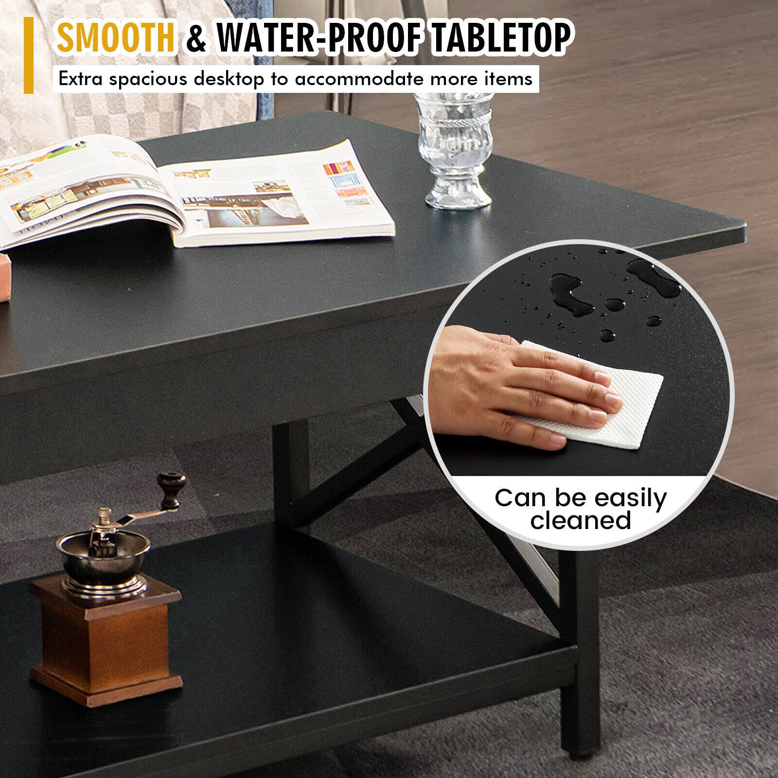 SMOOTH & WATER-PROOF TABLETOP
Extra spacious desktop to accommodate more items
Can be easily cleaned