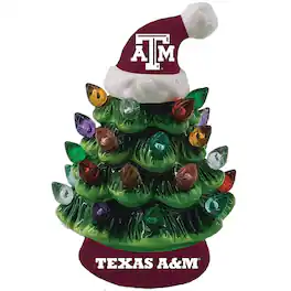 Evergreen Enterprises - Texas A&M Aggies 8" Light Up Ceramic LED Christmas Tree - Multicolor