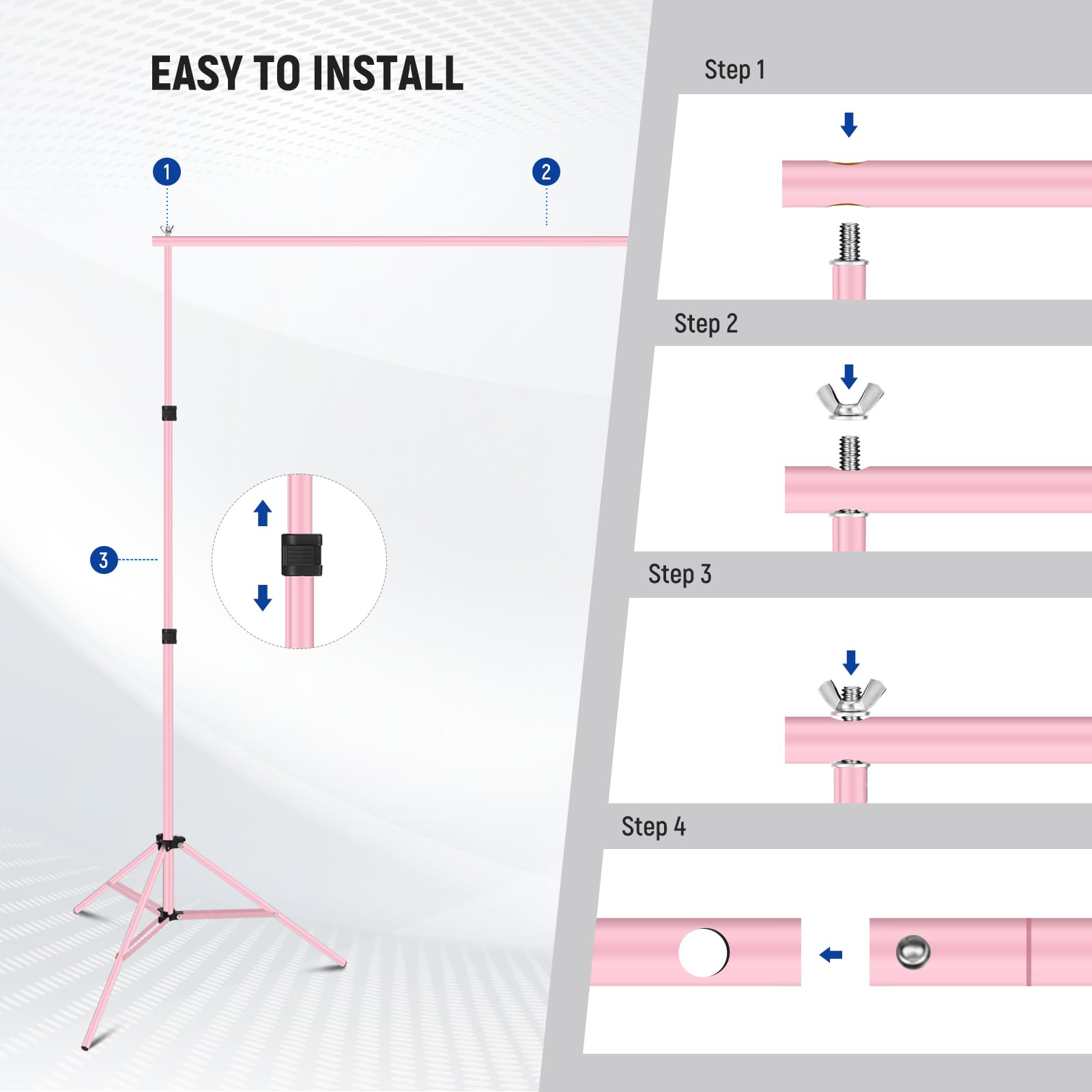 EASY TO INSTALL

Step 1

Step 2

Step 3

Step 4