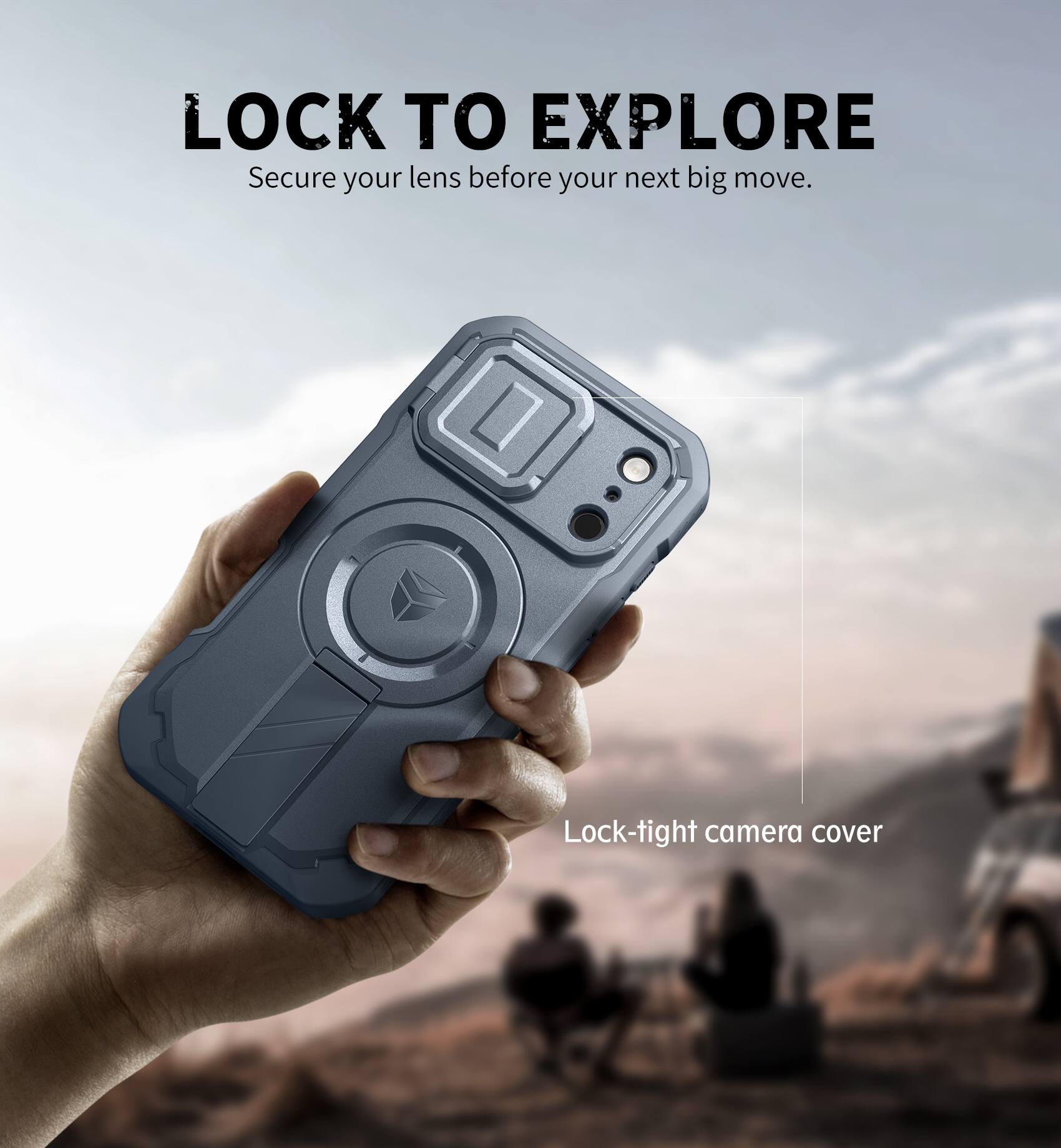 LOCK TO EXPLORE  
Secure your lens before your next big move.  

Lock-tight camera cover