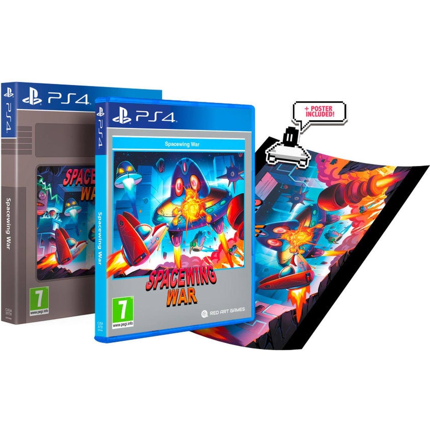 PS4 Spacewing War  
PS4 & PS4  
Spacewing War  
SPACEWING WAR  
7  
RED ART GAMES  
www.peg.info  
+ POSTER INCLUDED! - E10+ (Everyone 10+)