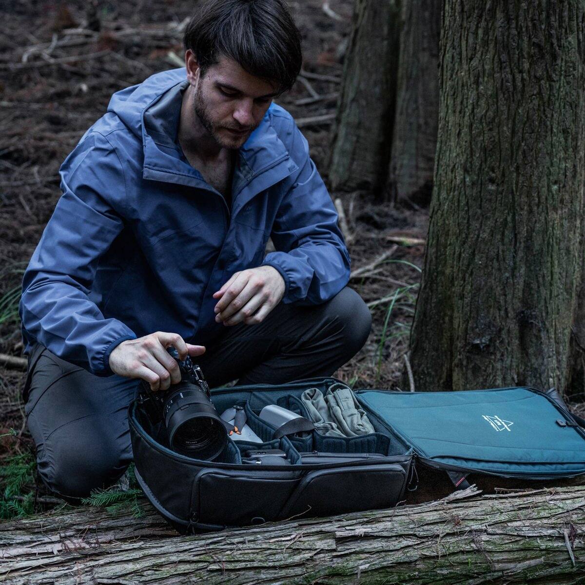 Alt View 4. PGYTECH - PGYTECH OneMo Lite Backpack, 22L, Twilight Black.