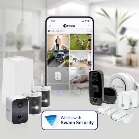 1:22  
Swann  
solive eon HXYA  
Velland  
Swann  
Sweet  
Works with Swann Security
