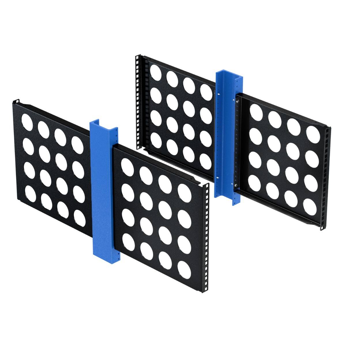 Alt View 1. RackSolutions - RackSolutions 7U Conversion Bracket 4-Pack (3in Uprights) - Black.