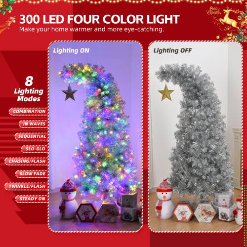 300 LED FOUR COLOR LIGHT  
Make your home warmer and more eye-catching.

Lighting ON  
Lighting OFF

8 Lighting Modes  
- COMBINATION  
- IN WAVES  
- SEQUENTIAL  
- SLO-GLO  
- CHASING/FLASH  
- SLOW FADE  
- TWINKLE/FLASH  
- STEADY ON