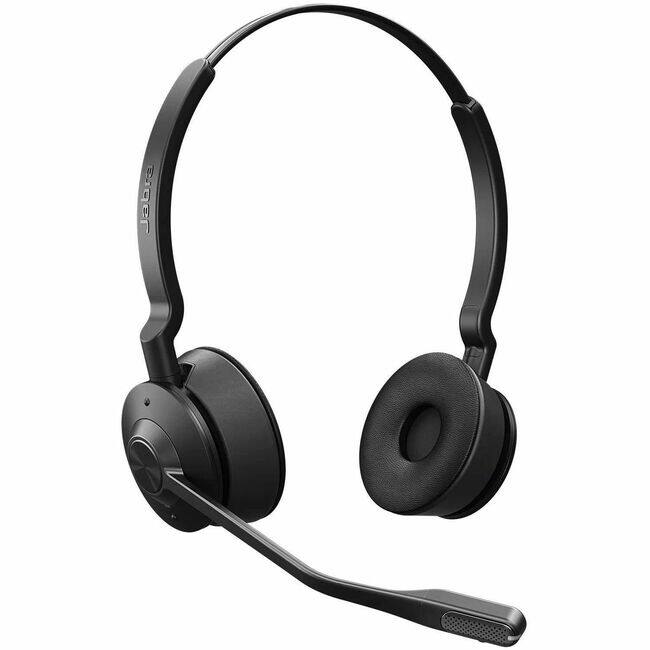 Front. Jabra - Jabra Engage 55 SE Headset - Stereo - USB Type C - Wired/Wireless - DECT - 490 ft - 40 Hz to 16 kHz - Over-the-head - Black.